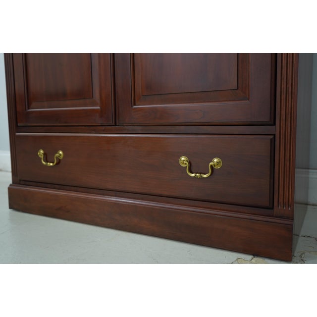 Ethan Allen Georgian Court Cherry Tv Entertainment Cabinet For Sale - Image 10 of 18