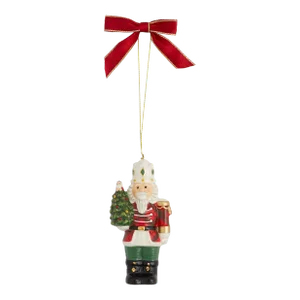 Spode Christmas Tree Tartan Nutcracker Ornament