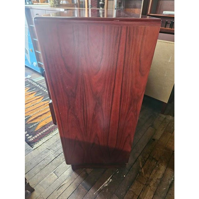 Wood Vintage Mobican Danish Modern Style Rosewood Gentleman's Chest For Sale - Image 7 of 10