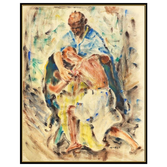 Figurative Early 20th Century Veiled Desires, Clarence Hinkle For Sale - Image 3 of 5