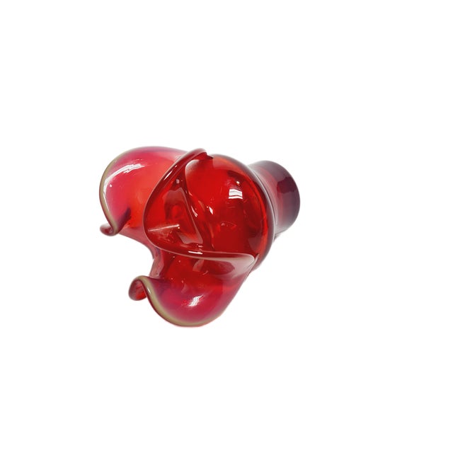 1970s Vintage Vase by Czesław Zuber for Sudety Glassworks, Poland, 1970s For Sale - Image 5 of 11