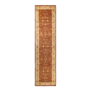Mogul, One-of-a-Kind Hand-Knotted Area Rug - Orange, 3' 2" x 12' 7" For Sale
