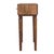 Brown Golden Teak-Finish Mango Wood Brass-Accent Console Table For Sale - Image 8 of 8