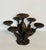 Heavy bronze artichoke style 7 arm centrepiece or candelabra with gold wash.