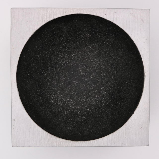 Modern 1970s Modernist Cube Sculpture by Artist Lorenzo Burchiellaro For Sale - Image 3 of 10