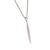 Metal 1990s Tiffany & Co Vintage 18k White Gold Feather Pendant 20" Snake Chain Necklace For Sale - Image 7 of 8