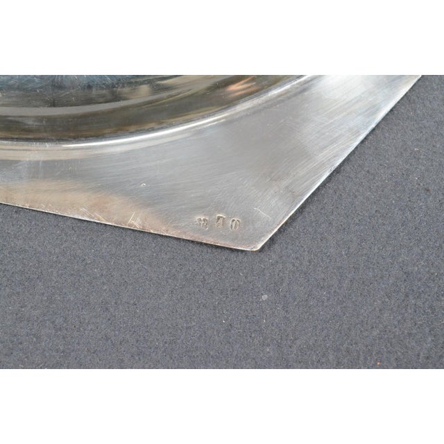 Vintage French Silver-Plated Serving Platters, Assembled Set of 3 For Sale - Image 11 of 11
