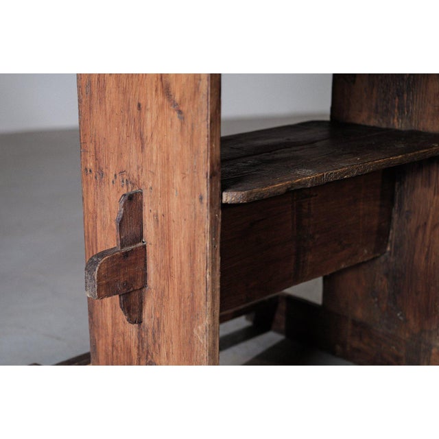 Brown Alpine Farmhouse Table in Pine, Savoy, 1900s For Sale - Image 8 of 12