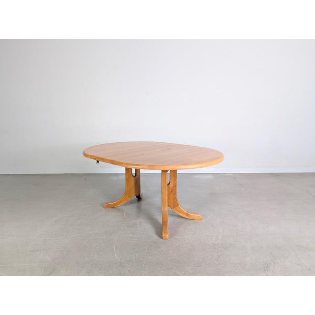 Extendable Beech Dining Table by Rainer Daumiller For Sale - Image 6 of 11