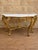 Louis XV Rococo Style Carved Giltwood Console Table with Marble Top, 1940s For Sale - Image 6 of 6