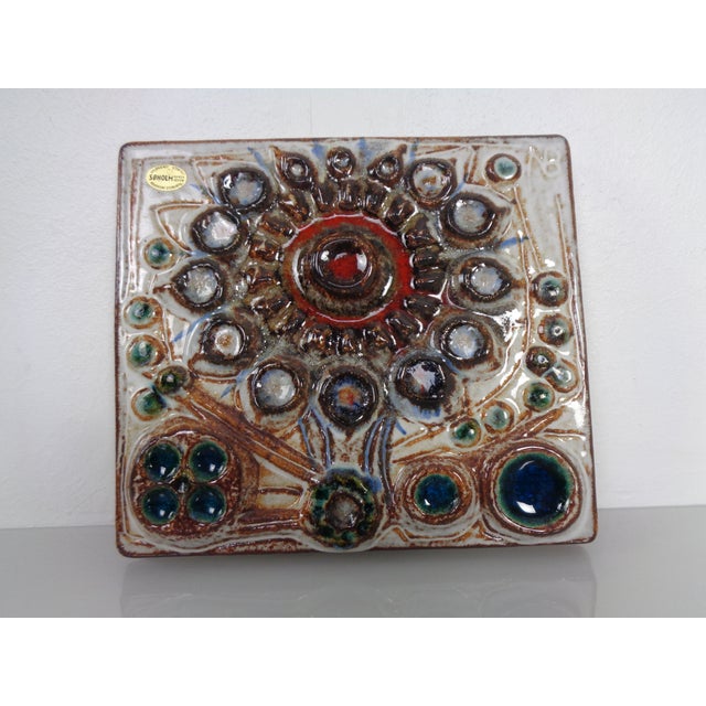 1960s Ceramic Mural by Backhausen Noomi for Søholm, Denmark, 1960s For Sale - Image 5 of 14