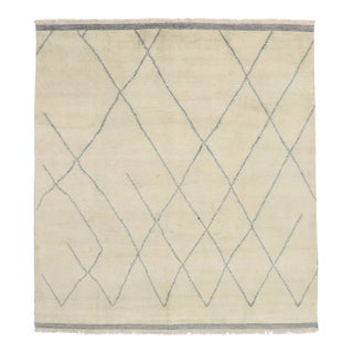 Organic Modern Moroccan Rug - 09'05 X 10'03 For Sale