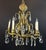 Glass Antique French Brass & Crystal Birdcage Chandelier – 5 Light For Sale - Image 7 of 17