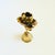 A wonderful vintage brass bell with a flower shaped handle. Measures 2.75"Dia x 7.75"H