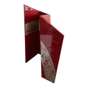 Artistic Abstract Postmodern Four Panels Room Divider From 80's