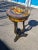 French Style Petite Coffee Table – Unique Lyre-Shaped Base For Sale - Image 9 of 9