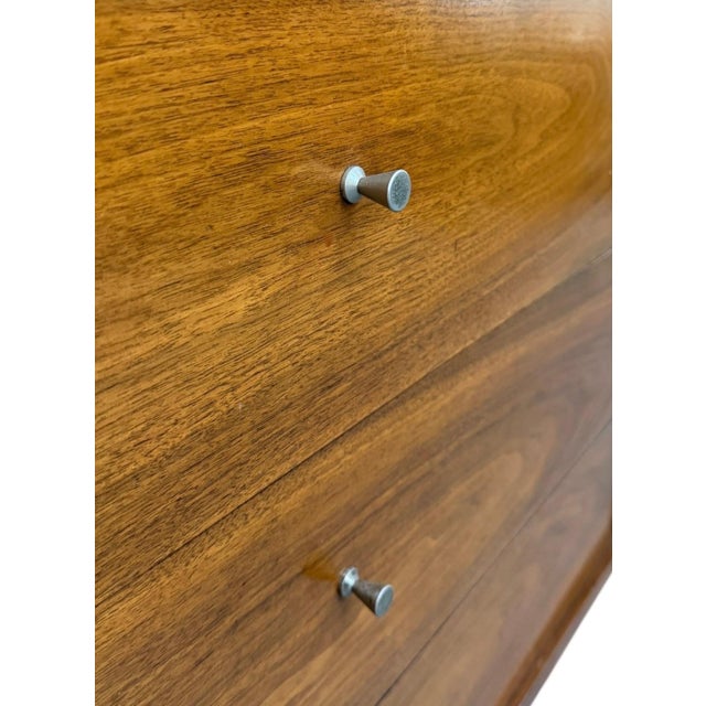 Mid-Century Modern Catseye Walnut Dresser For Sale - Image 11 of 11