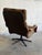1970s Velour Upholstered Swivel Lounge Chair Danish Mid-Century Modern 1970s For Sale - Image 5 of 10