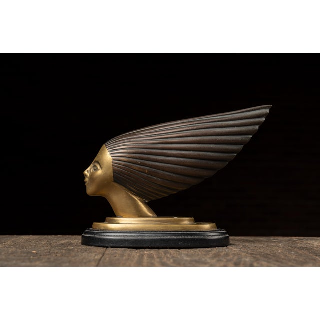 Vintage “Spirit of the Wind” Art Deco Hood Ornament For Sale In Chicago - Image 6 of 6