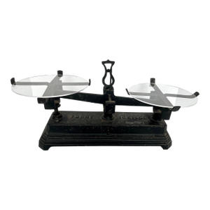 Antique French Cast Iron Force 10 Kilog Balance Scale