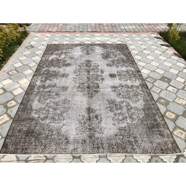 Beautiful vintage Turkish Carpet rug is around 70 years old and in very good condition. This Carpet was hand-woven in the...