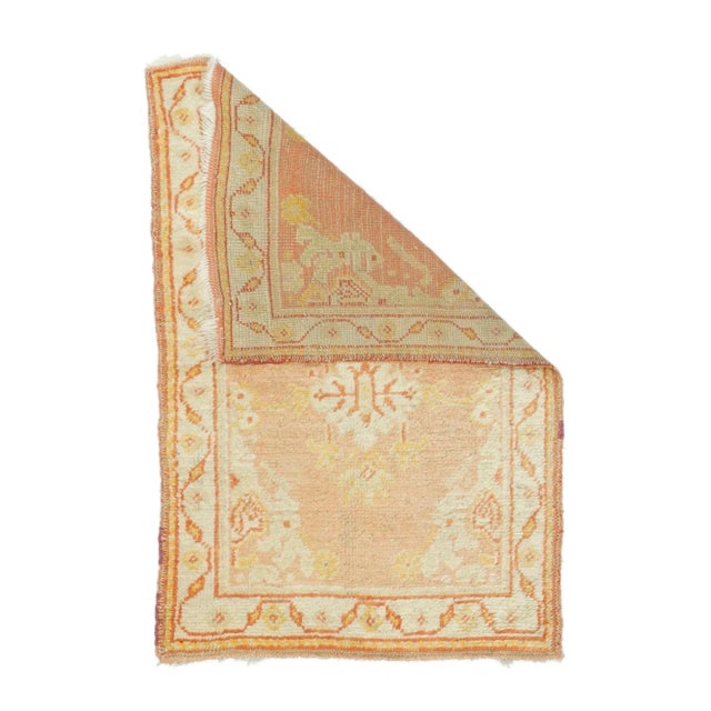 Traditional Antique Oushak Rug 2'5'' x 4'2'' For Sale - Image 3 of 10