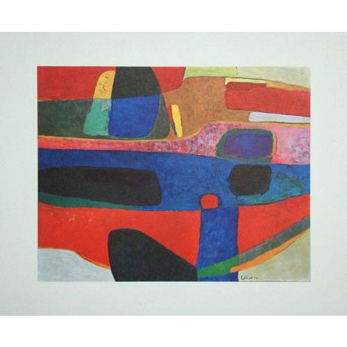 Maurice ESTEVE ( 1904 - 2001 ) La Tardes, 1961 Offset lithograph in colors on strong wove paper. Signed and dated in the...