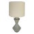 Arteriors Modern Gray Ice Reactive Glaze Dottie Table Lamp For Sale