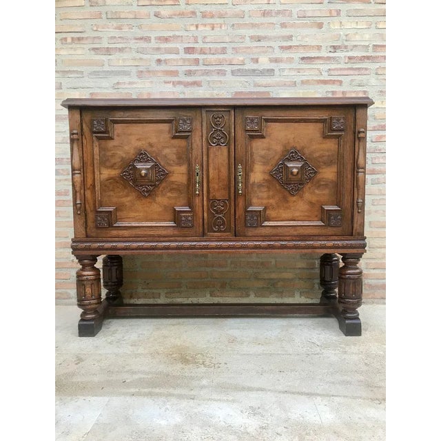 Catalan Spanish Buffet with Mirror Crest, 1800s For Sale - Image 13 of 13