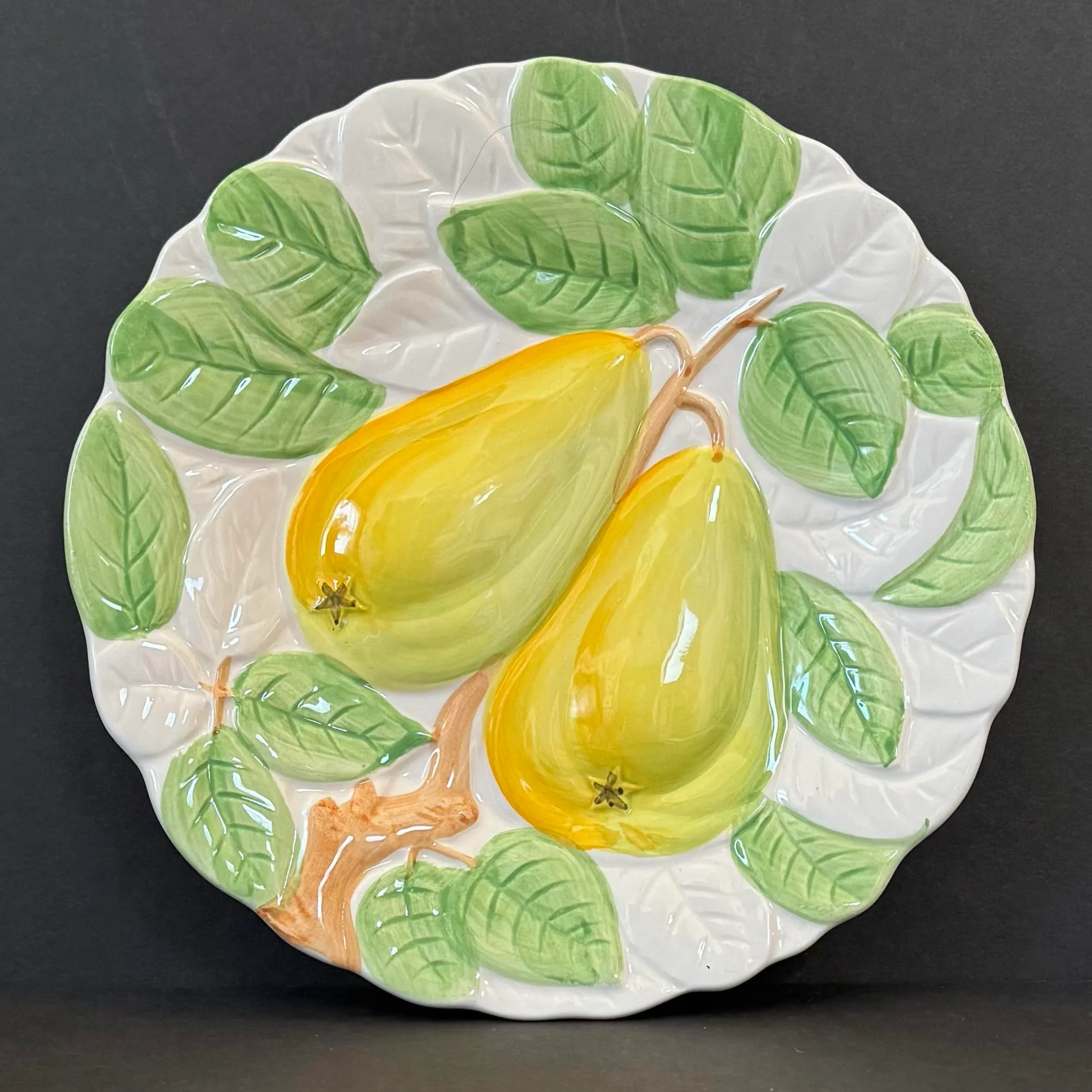 【モリ】FRUTIA セット 1980s Shafford Majolica Fruit Plates - Set of 6 | Chairish