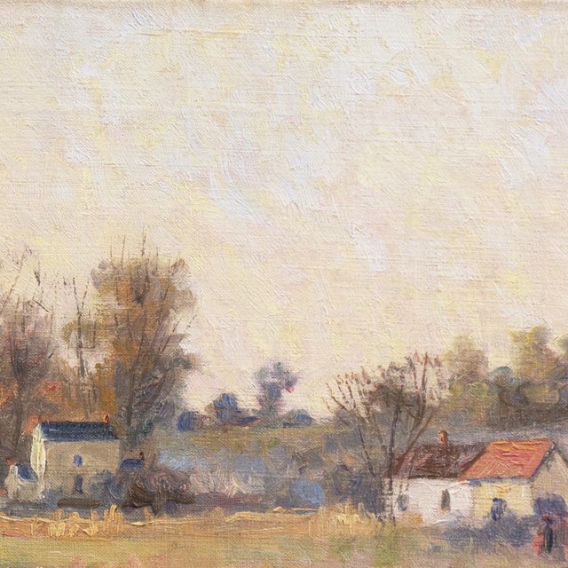 Light Yellow 'Early California Landscape, San Francisco Bay Area' by William Otto Emerson, 1891, Hayward, Academie Julian For Sale - Image 8 of 13