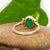 Metal 2.8cts Zambian Emerald Ring With Natural Diamond Accents: Solid 14k Gold, Size 6.75 For Sale - Image 7 of 8