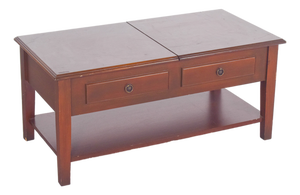 Rectangular Coffee Table with Hinged Top, 1950s