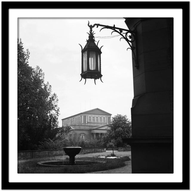 Darmstadt Theatre with Lantern in Front, Germany, 1938, Printed 2021 For Sale - Image 4 of 5