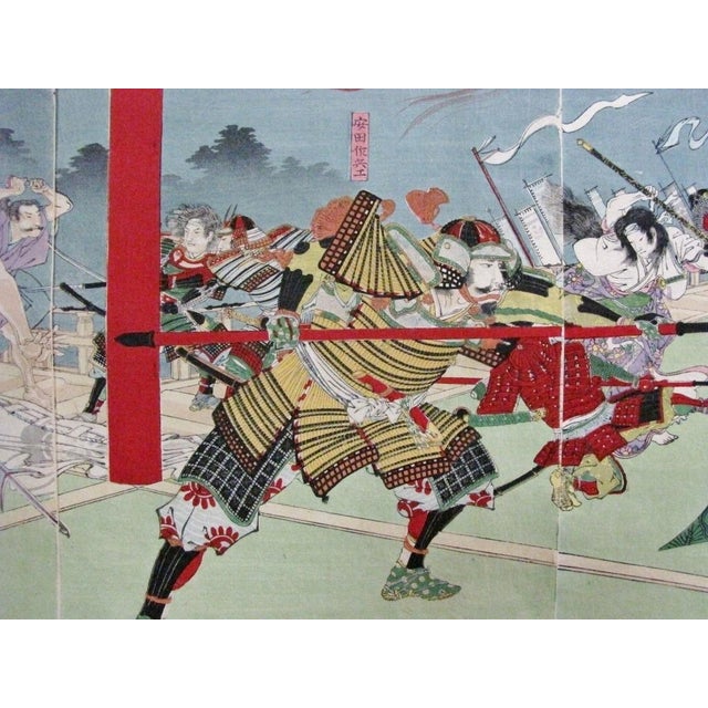 One of the most dramatic moments in samurai history, captured in flame: Oda Nobunaga's last stand at Honno-ji temple in...