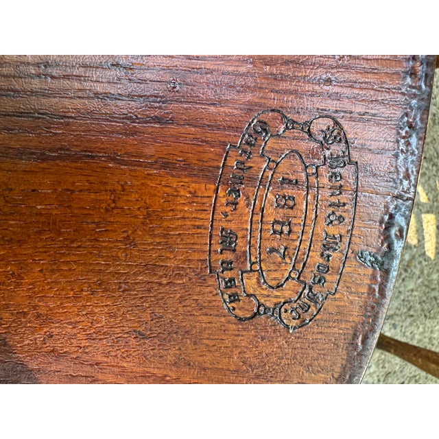 Set of Six S. Bent & Brothers Windsor Captain’s Chairs For Sale - Image 11 of 12