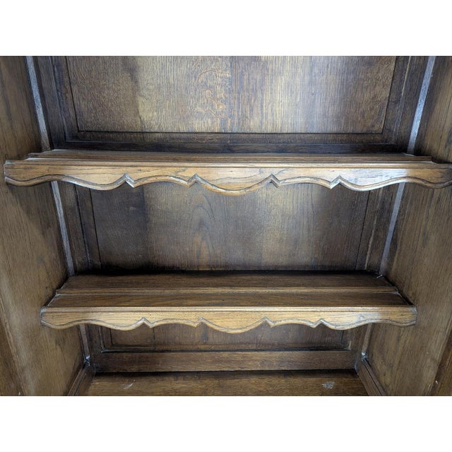 Neo-Rustic Carved Norman Bookcase For Sale - Image 6 of 10