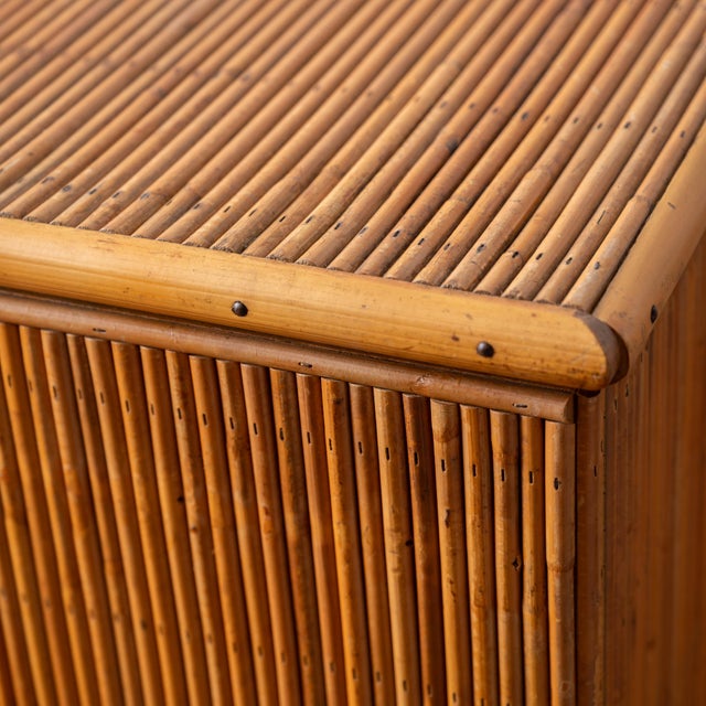 Adrien Audoux & Frida Minet Bamboo Sideboard, 1960s For Sale - Image 10 of 15