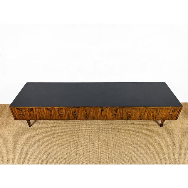 Mid-Century Modern Scandinavian Sideboard in Ebony, 1960 For Sale - Image 3 of 17