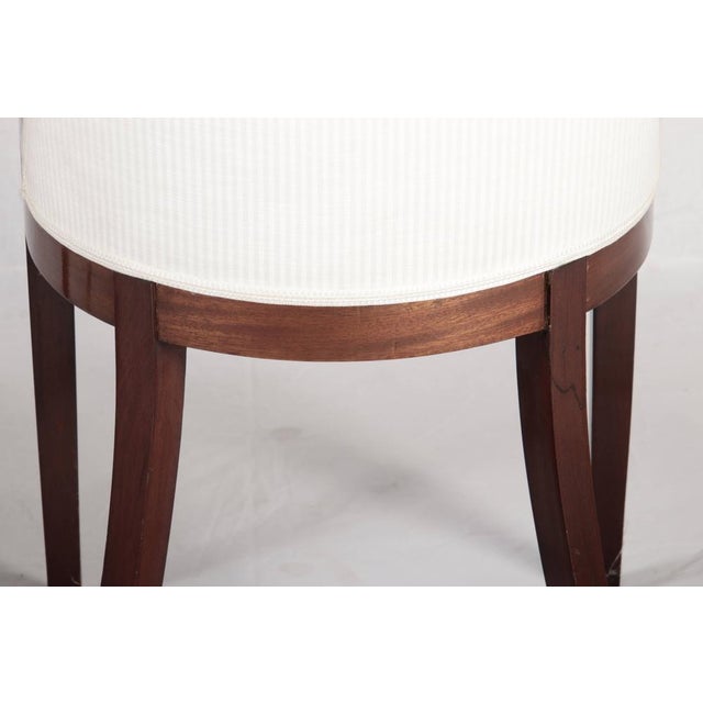 Antique Empire Style Mahogany Gondola Chairs with Gilded Bronze Appliqués, 1820, Set of 2 For Sale - Image 17 of 18