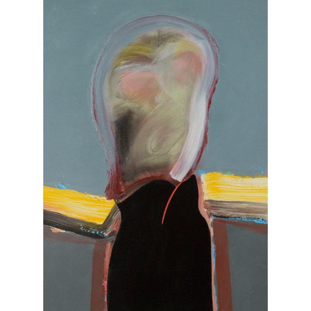 American "The Gate Keeper", Bay Area Figurative Abstract by John Hoft For Sale - Image 3 of 11