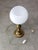 Vintage Italian Brass and Opaline Table Lamp, 1970s For Sale - Image 10 of 11