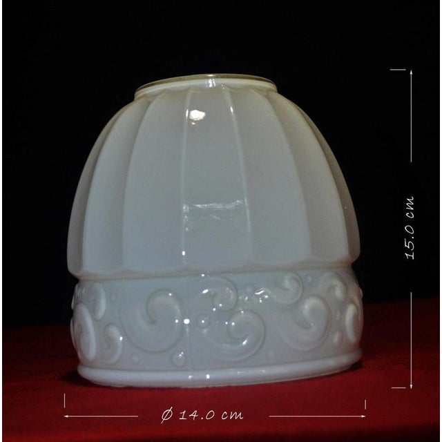 Vintage French Art Deco Adjustable Bronze and Opaline Glass Table Lamp, 1930s For Sale - Image 6 of 18