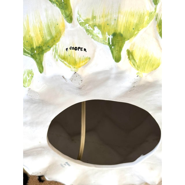 Vintage Monumental Italian Artichoke Lamp For Sale - Image 9 of 11