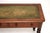Wood Antique Victorian Leather Top Writing Table, 1860s For Sale - Image 7 of 11