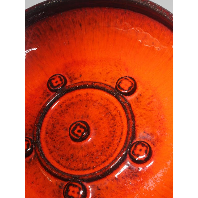 1960s Danish Orange Glaze Stoneware Bowl from Holbæk Studio Pottery, 1960s For Sale - Image 5 of 7