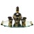 Art Deco Liqueur Set with Serving Tray attributed to De Rupel, Belgium, 1935, Set of 7 For Sale