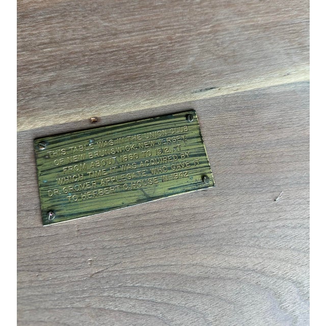 Antique Poker Table W/ Dining Table Cover For Sale In Nashville - Image 6 of 12