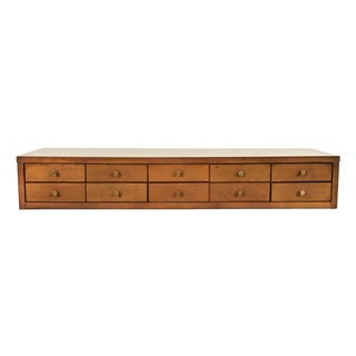 Paul McCobb Planner Group Mid-Century Modern Solid Birch Ten-Drawer Jewelry Chest, 1950s For Sale