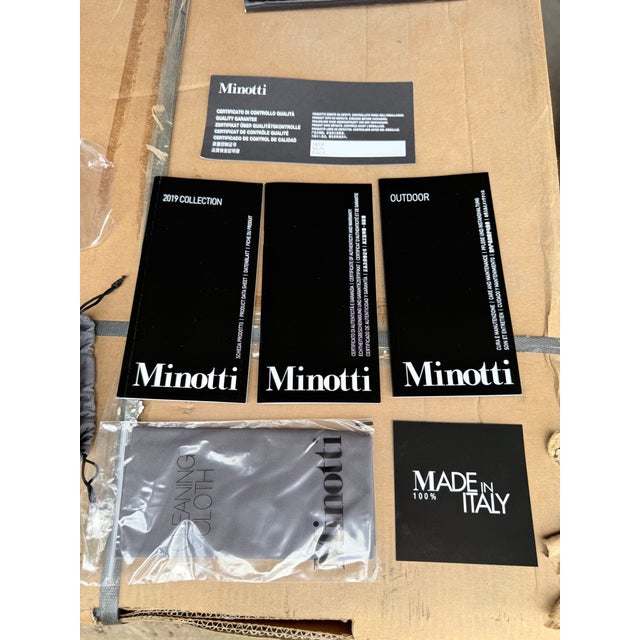 Modern Minotti Cesar Outdoor Table Stool For Sale - Image 3 of 5